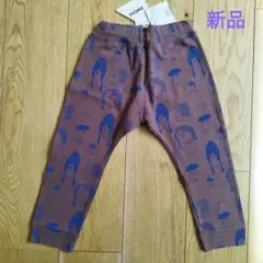新品未使用　マーキーズ　パンツ　長ズボン　110 人間　顔　ブラウン　キッズ