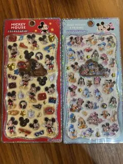 プチドロップステッカー２枚セット　ミッキー&ベビーミッキー　ディズニー
