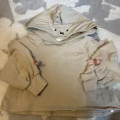 ビールーム ミッフィー 100cm ベージュ フード付きパーカー