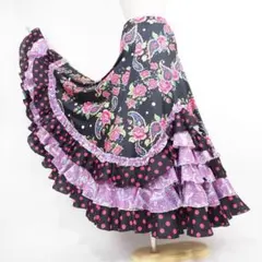 フラメンコ ファルダ 新品 フラメンコ衣装 レッスンファルダ Leirena