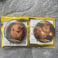 文スト 竈門炭治郎 嘴平伊之助 缶バッジ