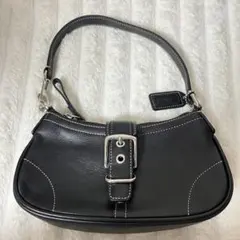 COACHレザー ショルダーバッグ 黒