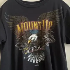 Kerusso Tシャツ イーグル プリント ブラック