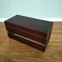 木製 ケーブル収納ボックス ダークブラウン