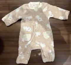 うさぎとくま柄のカバーオール　70サイズ