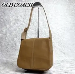 美品✨OLD COACH ワンショルダー グラブタンレザー フラップ USA製