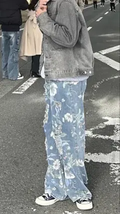 花柄デニム