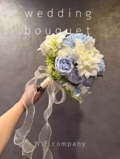 即日発送OK・高級造花・写真映え・ウェディングブーケ　no.35 ラウンドブーケ