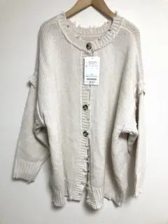 OLIVE des OLIVE 2wayダメージクルーカーディガン　YK0563