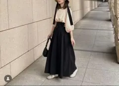 moi tytto サイドスリットハイウエストフレアスカートのサムネイル
