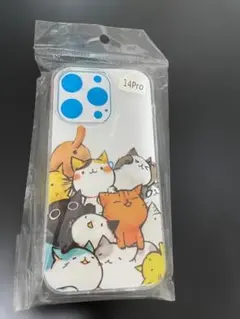 iPhone 14 Pro 猫イラスト　ケース