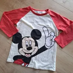 ZARA　ミッキーバッグプリント 長袖Tシャツ 110