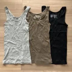 無印良品UNIQLOタンクトップ 3枚セット