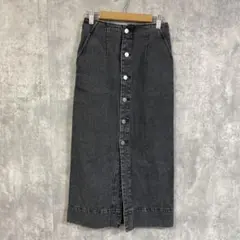 Jewel Changes デニムロングスカート　タイトスカート　ブラック 34