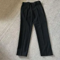 黒 ストライプ スラックス