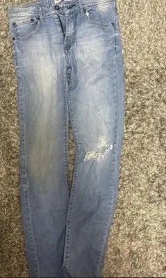 Levi's 510リーバイス デニムパンツ ライトブルー ダメージ加工