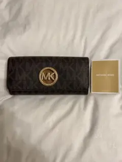 MICHAEL KORS MK 長財布 ブラウン 合成皮革