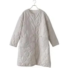 美品✨bonte+ リバーシブル キルティング＆ボア ロングコート(М〜L)