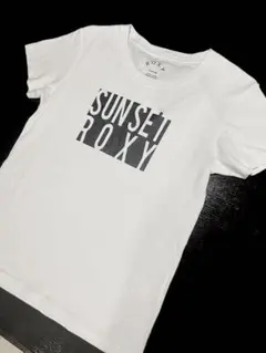 ROXY 半袖Tシャツ SUNSET ROXY ホワイト
