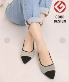 steppi バイカラー パンプス バイカラー　ブラック系　24.5cmのサムネイル