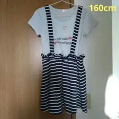 CUTE♡LOVE　半袖ワンピース　キッズ160cm　女の子のサムネイル