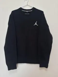 Jordan ブラック クルーネック トレーナー