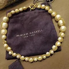 ○Miriam Haskell○パールネックレス○収納袋、ケース付き