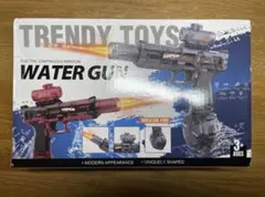 【新品未使用】電動水鉄砲 発光 連射 高圧強力 充電式 ウォーターガン(赤色)のサムネイル