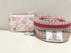 マロンクリーム　ポーチ　みんなのキルトシリーズ　ピンク　レトロ　平成　限定