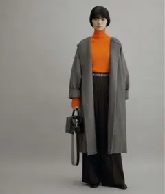 【ADAM ET ROPE' FEMME】ジャージーメルトンコート