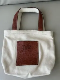 genten ゲンテン ミニトートバッグ キャンバス レザー