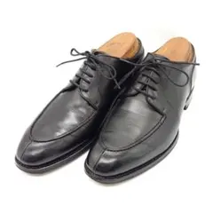 REGAL Pin&Green ブラックカーフ Vチップ レザーシューズ US6のサムネイル