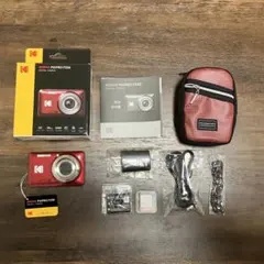 Kodak PIXPRO デジタルカメラ FZ55 RD (SDカード付き)
