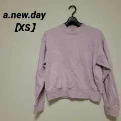 a.new.day 薄紫 【XS】 トレーナー レディース
