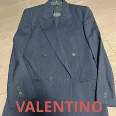 定価20万 VALENTINO UOMO ダブルスーツ ストライプ ネイビーのサムネイル