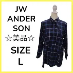 ★美品 JWANDERSON UNIQLOコラボ チェック柄 長袖 シャツ L