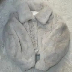 Chico ファーショートジャケット アイボリー 0