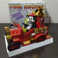増田屋 レトロ ディズニー ドナルドダック 消防車 ゼンマイ レトロ 増田屋 ドナルド オールドタイマー 消防車 ブリキ