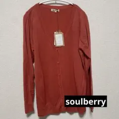 新品 ソウルベリー soulberry長袖 Ｖネックカーディガン 3Lのサムネイル