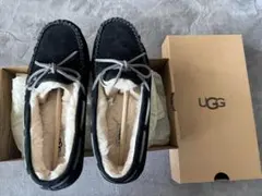 UGGアグ☆モカシンシューズ ダコタ ムートン25センチ ブラック