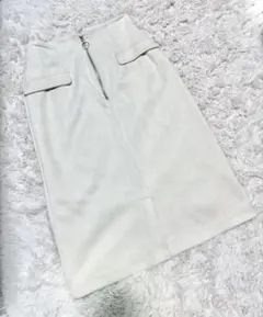 MISCH MASCH スウェード調 フロントジップ スカート