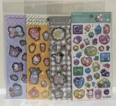 【正規品】サンリオキャラクター キャンディシール　ポップデコパーティー　4枚