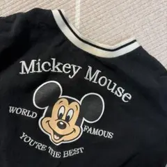 ミッキーTシャツ　ディズニーコーデ　お揃いコーデ　しまむら　80cm 100cm