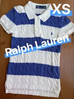 Ralph Lauren ケーブルニット半袖ポロシャツ