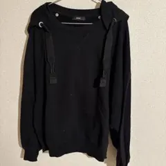 DIESEL ブラック パーカー フード付き