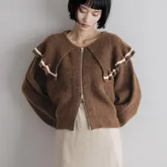 ローリーズファーム　フリルＺＩＰカーディガン
