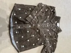 moujonjon 星柄ブラウンシャツ