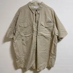 ColumbiaPFG 半袖　フィッシングシャツ ベージュ XXLのサムネイル