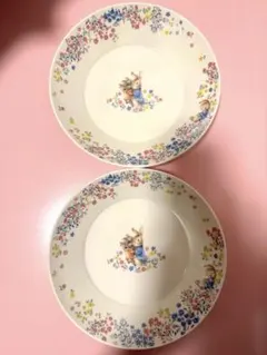 ピーターラビット ピンク 皿 プレート2枚セットのサムネイル