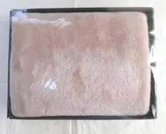 ベージュ系 ブランケット 毛布　膝掛け